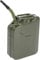 LEADZM Bidon Essence Jerrican Professionnel 20L en Métal avec Bec Verseur - Bidon Carburant Portable pour Diesel, Kérosène, Gazoline (Vert)