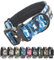 TSPRO Premium Hundehalsband mit Patch Dickes Verstellbares Taktisches Hundehalsband Schwere Ausführung Schnellverschluss Metallschnalle für Mittelgroße bis Große Hunde (Camo Blau M)