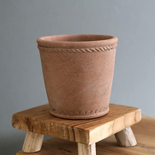 Satchville 12cm Aged Terracotta Indoor Outdoor Plant Pot Planter