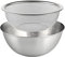 Generic 304 Stainless Steel Colander with Mixing Bowl, Rice Washing Bowl Colander Food Strainers Set, Pasta Spaghetti Rice Rinser Strainer Washer, 24cm