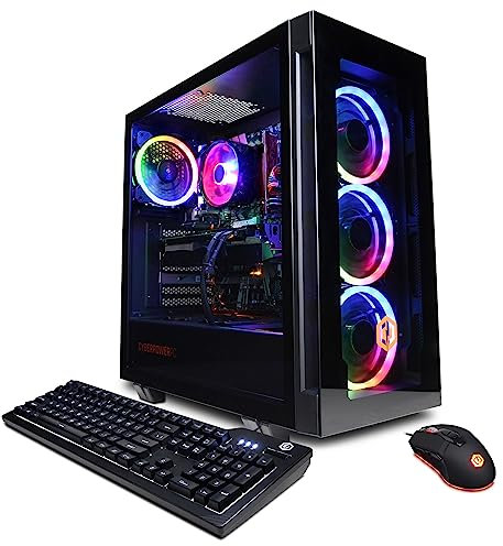 CyberPowerPC Gamer Master Gaming PC, AMD Ryzen 5 7600 3.8GHz, GeForce RTX 4060 8GB, 16GB DDR5, 500GB NVMe SSD, Wi-Fi Ready & Windows 11 Home (GMA2700A)