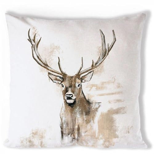 Ambiente Kissenhülle Kissenbezug Cushion Cover 40x40 cm Hirsch Jagd Antlers Landhaus