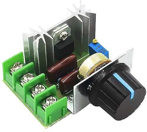 Retoo Drehzahlregler Motor PWM, Spannungsregler, Einstellbarer Schalter, Drehzahlsteller, Led Volt, Regler Speed, Motor-Drehzahlsteller, Motordrehzahl, Fahrerschalter AC 50-220V 2000W 25A zu 1200V