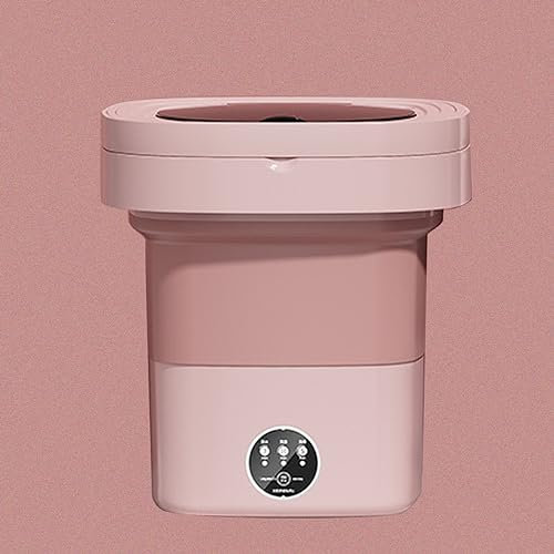Machine à Laver Portable, Mini Laveuse D'une Capacité de 8,5 L Avec 3 Modes de Nettoyage en Profondeur, Machine à Laver Pliable avec Essorage Doux for Chaussettes, Vêtements de Bébé, Serviettes ( Colo