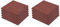 vidaXL Fall Protection Tiles in Durable Red Rubber - High Impact, Slip-Resistant, Shock Absorbent, Suitable for Indoor/Outdoor Use, Pack of 12