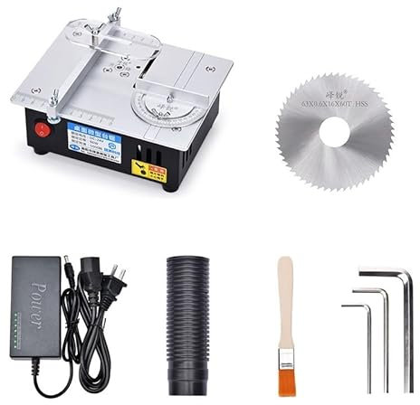 SHERAF S3 Desktop Micro Table Saw Blade Lift DIY Precision Small Electric Saw Mini Acrylic PCB Cutting Machine (Color : Standard lift)