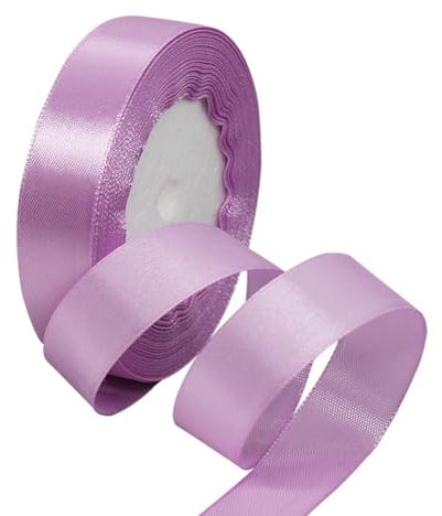Lavendel Satinbands 15mm Breit, 22m Lila Schleifenband, Geschenkband für Geschenkverpackungen, DIY Handwerk, Blumensträuße, Nähprojekte, Schleifenherstellung, Geburtstags- und Hochzeitsdekorationen