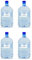 GOVITA - Set da 4 | BOCCIONE d'Acqua Naturale da 12 Litri in Pet monouso con Attacco Standard per Dispenser - BEVERINI CASA E Ufficio - Altezza 45cm (4)