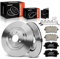 Frankberg 2x Bremsscheiben + 4x Bremsbeläge Mit bremsenschmiermittel Hinterachse Kompatibel mit A6 4G2 4GC 1.8L-4.0L 2010-2018 A6 Allroad 4GH 4GJ 3.0L 2012-2018 Replace# 4G0698451