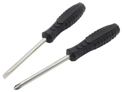 Magnetic Screwdriver Set, 5mm Slotted Flat Head and PH1 Phillips Screwdriver Repair Tool for Home Improvement Craft