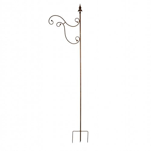 Kapaga - Hirtenhaken Höhe 220 cm- Gartendeko - Metallhaken - Schäferhaken Garten