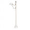 Kapaga - Gancio da pastore – Decorazione da giardino – Gancio in metallo – Gancio da giardino – Lanterna in metallo – Porta lanterna – Griglia – 220 cm (ruggine)