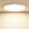 Taipow 18W 2448LM Lamparas de Techo Modernas, 4000K Plafon led Techo Redondo Plana, IP44 Delgada Lampara para Pasillo Balcón Cuarto de Baño Dormitorio Sótano, Ø22CM