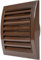Brown Exhaust Hood Vent 100 mm / 4'' Inch with Built-in Pest Guard Screen, Brown, Air Vent Cover, HVAC Exhaust Vent Duct Cover, Exhaust Cap