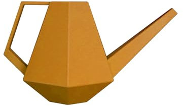 Shapes - Decorations Watering Can Premium Gießkanne 1,3L Ocker, Giesskanne Zimmerpflanzen Indoor Outdoor, Blumengießkanne für Pflanzen Garten Balkon Topfpflanzen Gazzaladra Design