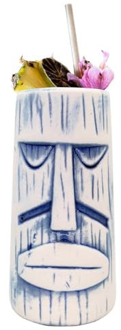 VB VIN BOUQUET FIK 1405 Tiki-Glas C 550ml - Exotisches Cocktailglas - Ideal für Partys und Themenversammlungen