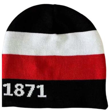 Deugard Wintermütze 1871 in schwarz-weiß-rot, Deutsches Kaiserreich, Deutsches Reich, Beanie