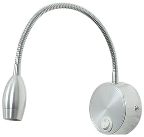 Milisten LED Leseleuchte: Flexible Wandlampe Mit Schalter 360° Drehbar | 3W LED Wandleuchte mit flexiblem Schwanenhals, Schalter und 360° Ausrichtung für Bett, Schlafzimmer und Schreibtisch