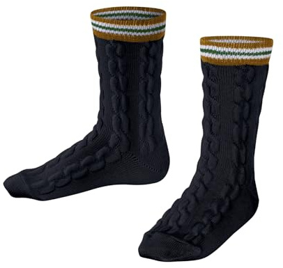 FALKE Unisex Kinder Preppy Cable Socken Wolle atmungsaktiv klimaregulierend | mit winterlichem Zopfstrickmuster
