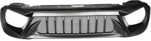 Griglia Anteriore per Jeep Renegade 2019-2023, Auto Griglie Radiatore Centrale Paraurti Mascherine Protezione Accessori Modificati,A/Black
