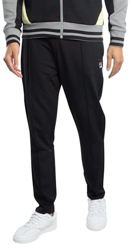FILA Herren Molveno – Jogginghose Mit Biesenmuster, Black, 3XL