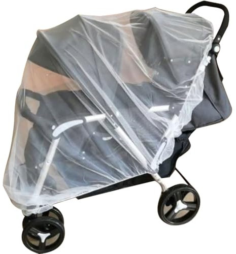 Yazhuq Insektennetz für Doppelkinderwagen, Moskitonetz für Autositz, Doppel-Kinderwagen, Netzabdeckung, Doppel-Kinderwagen, Moskitonetz