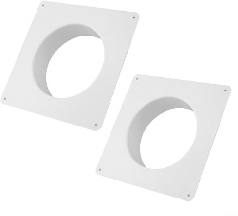 2 Stück 150 mm Lüftungskanalverbinder Flansch gerade Lüftungsrohr Kunststoff Kanalverbinder Platte für Kühlung Heizung Lüftungssystem HVAC 15 cm