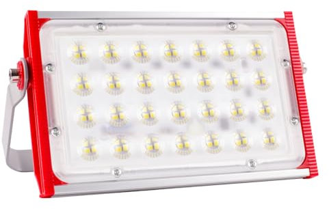 Focos LED Exterior 100W, 10.000 lúmenes Proyector LED Exterior IP66 Impermeable foco exterior de Floodlight foco blanco frío de 6500K, luz de inundación para almacén garaje jardín patio