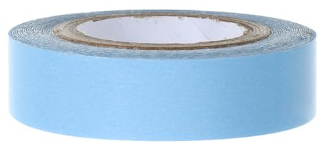 Nastro Biadesivo per Parrucca, 1 Rotolo, Cotone Blu, 4,7x4,7x1,3cm | Design Invisibile e Profilo Ultrasottile, per Toupee e Applicazione Frontale Quotidiana