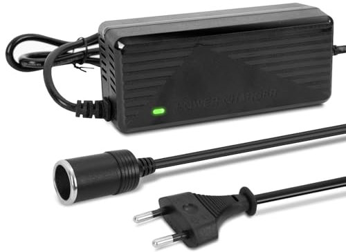 Adattatore per presa di corrente, trasformatore di tensione da 230 V a 12 V, 230 V a 12 V, adattatore per scatola frigo. Adattatore di alimentazione per auto. 10 A con sistema di raffreddamento.