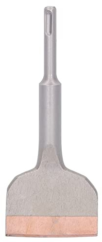 Meißel zum Entfernen von Fliesen, Hartmetall, hohe Härte, runder Schaft, Wand, Beton, flacher Hammermeißel für Bau, Renovierung, Sanitär, silberfarben