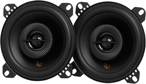 Infinity Alpha 403F Koaxial Lautsprecher Auto 10 cm (4 Zoll) - 2er Set | 2-Wege Einbaulautsprecher, 40 W RMS / 320 W Peak, PEI-Hochtöner, Plus-One-Membran, von Harman - Paarweise