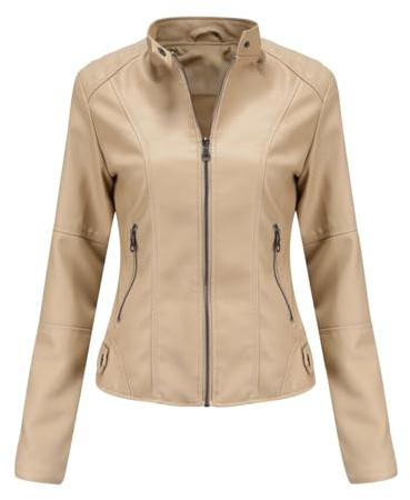 Giubbotto Ecopelle Donna Giubbino Ecopelle Giacca Chiodo Pelle Giubbotto Similpelle Biker Giubbini Moto Leather Jacket Giacche Finta Pelle Pu Bikers Giacca Giubbotti Moto Donna Primavera Motociclista