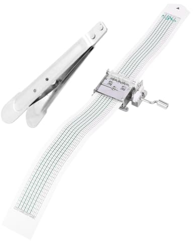 VALICLUD Handkurbel Musikboxwerk mit Locher, 15 Töne, Zinklegierung | Selbstgemacht mit 3 Leeren Papierstreifen, Inklusive Papierband und Lochwerkzeug