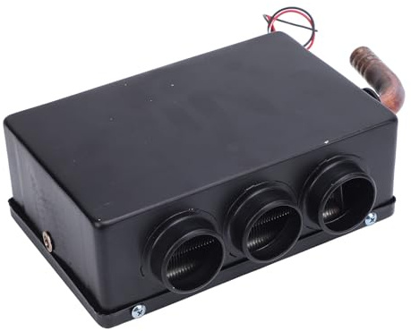 SEAFRONT Ventilateur Portatif de Chauffage de Voiture de 500W, Chauffage à Double échappement, Dégivreur Efficace de 80CFM pour Camion, Aide à Nettoyer Rapidement les Fenêtres