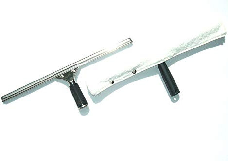 Professional 45cm Fensterwischer Set Edelstahl Fensterabzieher Einwascher