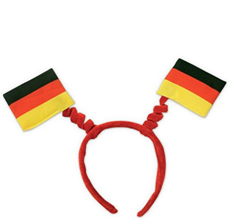 KarnevalsTeufel.de Wabbles Fan Fahne Deutschland Haarreif Kopfschmuck