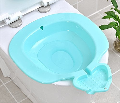 Dbtxwd Kunststoff Bidet Erwachsene Schwangere Frau Haushalt Waschen Ass Toilette Becken, 49 * 37,5 * 12 cm,Blue