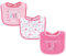Luvable Friends Unisex Baby Sabber-Lätzchen aus Baumwolle mit Faserfüllung, Mädchen und Mama, Einheitsgröße