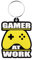 Pyramid International Gamer At Work Rubber Keychain Joypad 6 cm