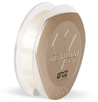 ASSO Vorfachschnur Fluorocarbon Angeln - Premium 50m 0,28mm Clear