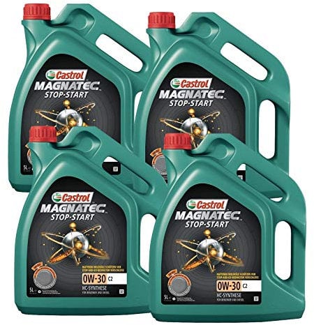 Motorenöl MAGNATEC 0W-30 C2 [4x 5 L] von Castrol (SET15B3E520L) Öl Schmierung Motorenöl