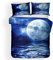 Stillshine. Bettwäsche Set Ocean Scenery Series, Nacht Wolken Mondschein Galaxie Planet 3D-Druck Bettbezug und Kissenbezug Weicher Anti-Falten (D,Bettbezug 200x200 cm)