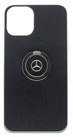 Mercedes Benz Collection Hülle für iPhone® 11 Pro mit Ring, schwarz mit Glitzer/transparent