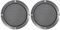 X AUTOHAUX 2pcs 5 Titanium Tone Car Audio Speaker Cover Mesh Grill