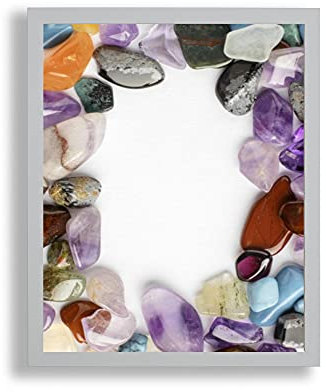 Bilderrahmen Opal X | 60x85 cm | Silber | Antireflex Kunstglas | Poster Puzzle Diamond Painting Drucke