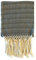 ALKIMIA INC Mexikanischer handgefertigter Rebozo-Schal aus Baumwolle, Schwarz, Large