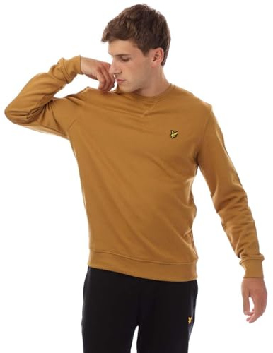 Lyle and Scott Men Sweatshirt Gold W704 Small