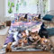 Kinder Bettbezug-Set Thema Wolf Teens Bettwäsche-Sets 155X220 Weiche Mikrofaser mit Reißverschluss Wolf-Motiv Jungen Mädchen Bettbezüge mit 2 Kissenbezug 80x80 cm