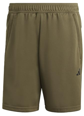 adidas Herren Train Essentials All Set Training Shorts, Olive Strata/Black, M